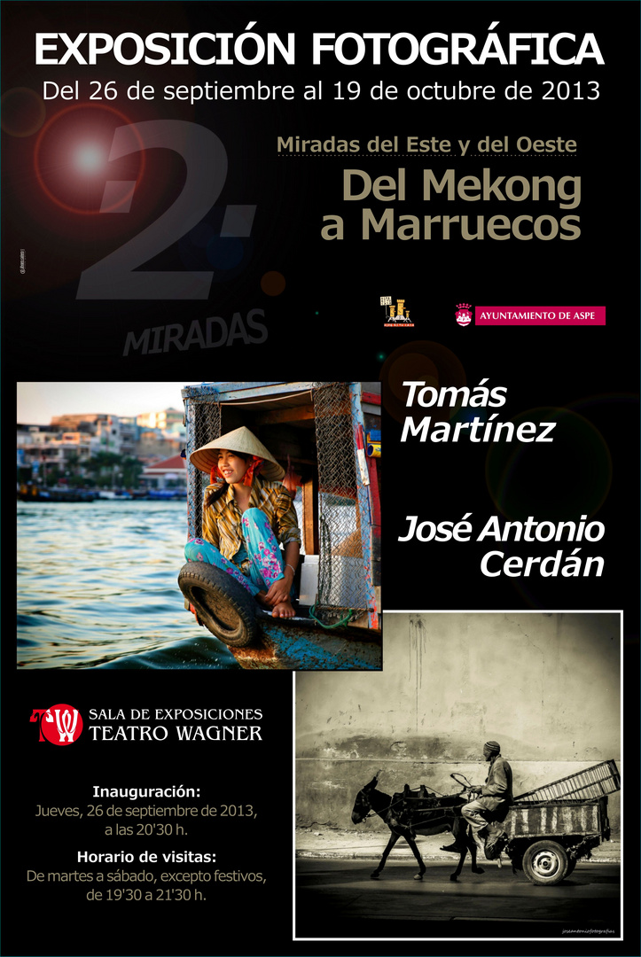 Exposicion de fotografias en el Teatro Wagner de Aspe (Alicante)