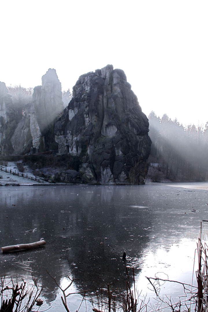 Externsteine am frühen Morgen