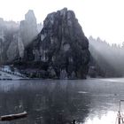 Externsteine am frühen Morgen