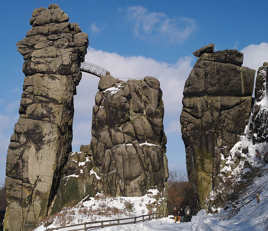 Externsteine im Schnee