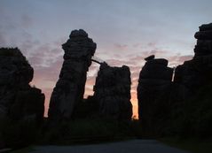 Externsteine im Sonnenaufgang