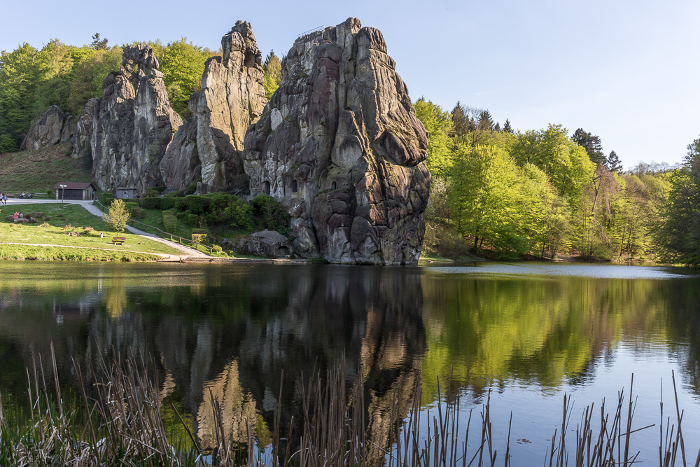 Externsteine in der Abendsonne