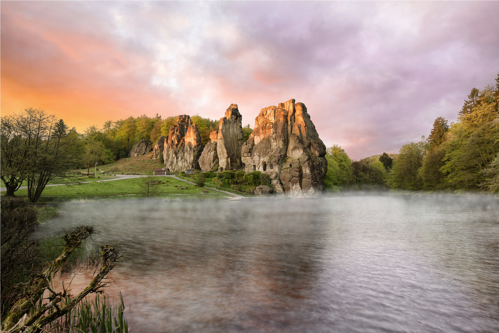 Externsteine in der Früh