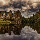 Externsteine nach Sonnenuntergang