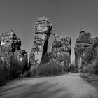 Externsteine Teutoburgerwald Tourismus Bad Meinberg Horn 008 sw eing