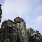 Externsteine und Teutoburger Wald im Winter