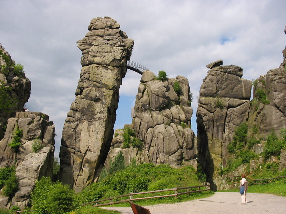 Externsteine vom Westen gesehen