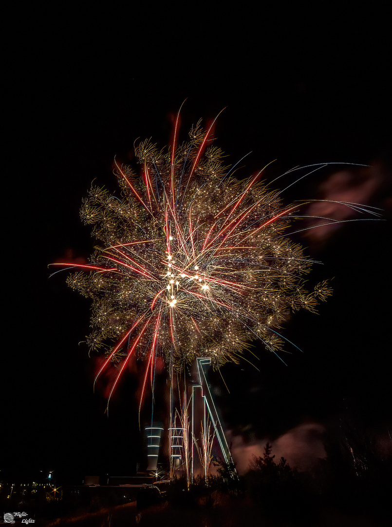 "Extraschicht" Feuerwerk Schlegel und Eisen