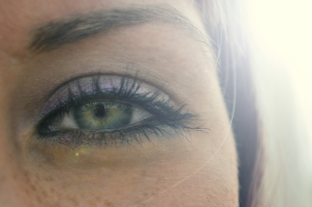 eye and sun Foto & Bild techniken, high key, aufnahmetechniken