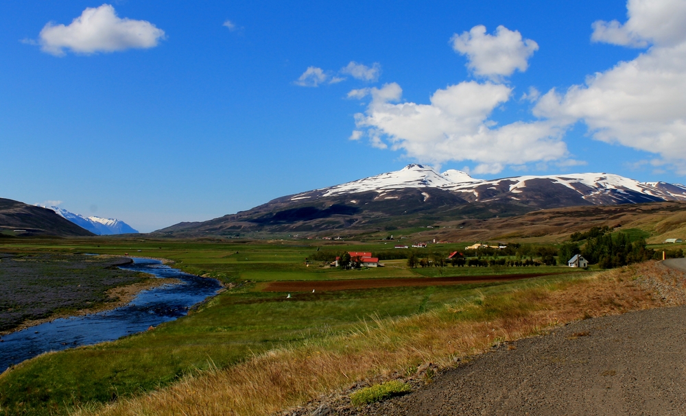 Eyjafjörður - Landschaft an der 835