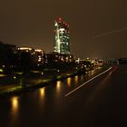 EZB Frankfurt bei Nacht