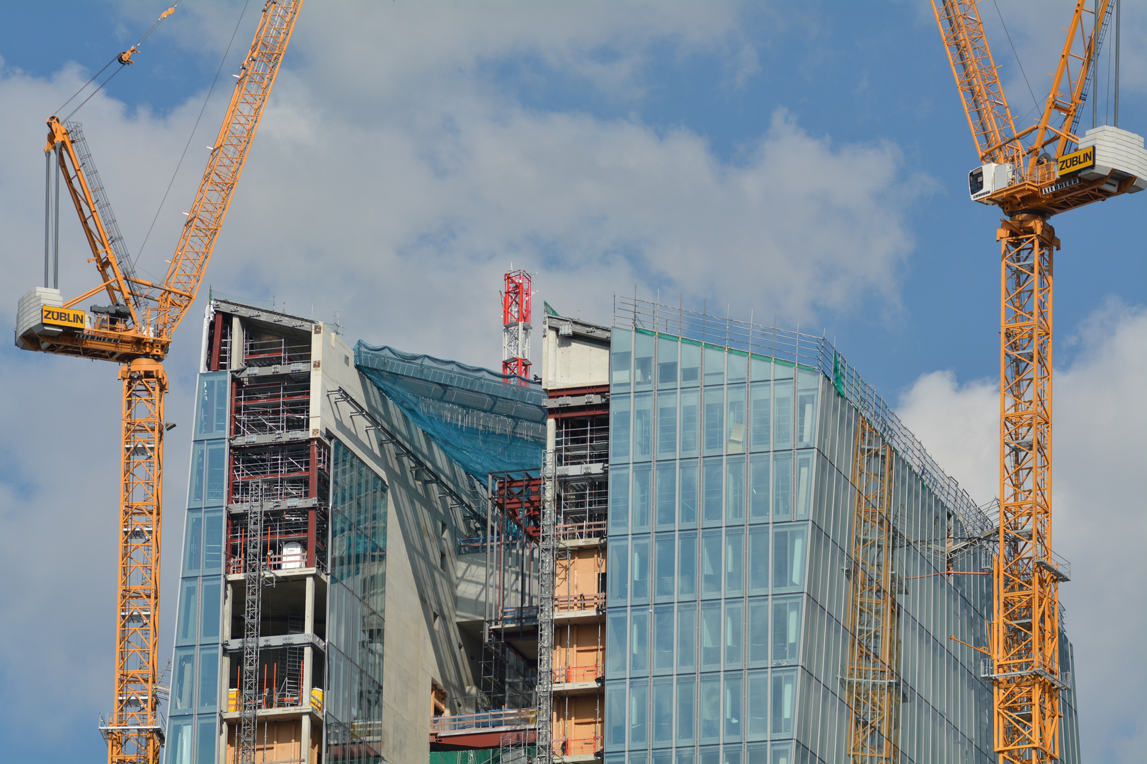 EZB-Neubau im August 2013