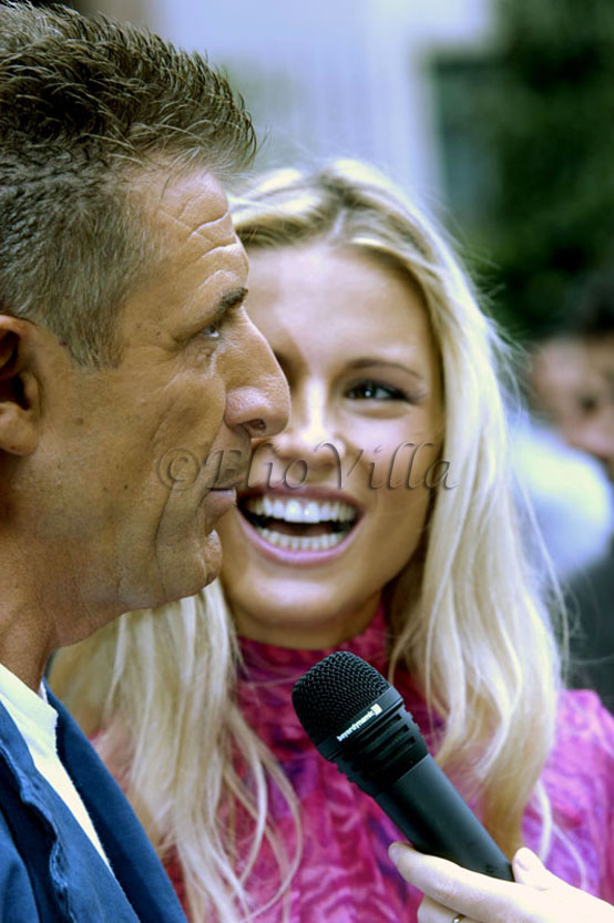 Ezio Greggio e Michelle Hunzicher