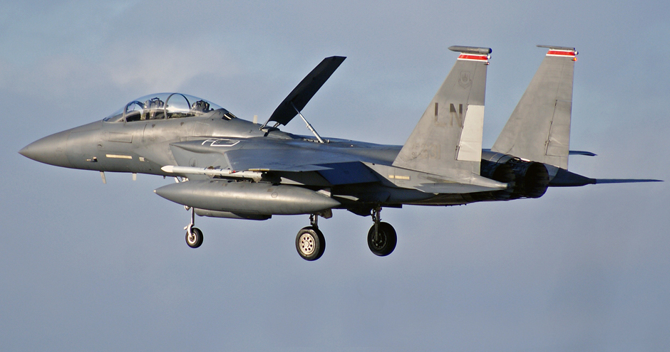 F-15E Strike Eagle...Landing...