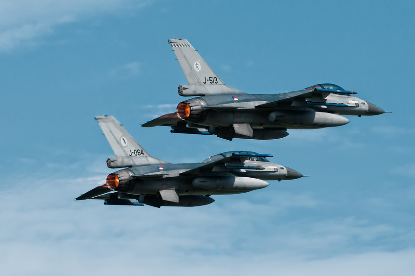 F-16 Rotte der Niederländischen Luftwaffe