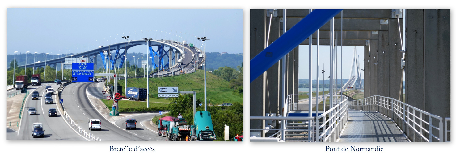 F-BE 92: Pont de Normandie avec bretelle d´accès