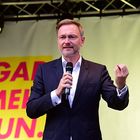 F D P - Wahlkampfveranstaltung mit Christian Lindner - München - Marienplatz  am 21.09.2021