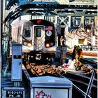 F Train Enters Fourth Avenue/Ninth Street Station