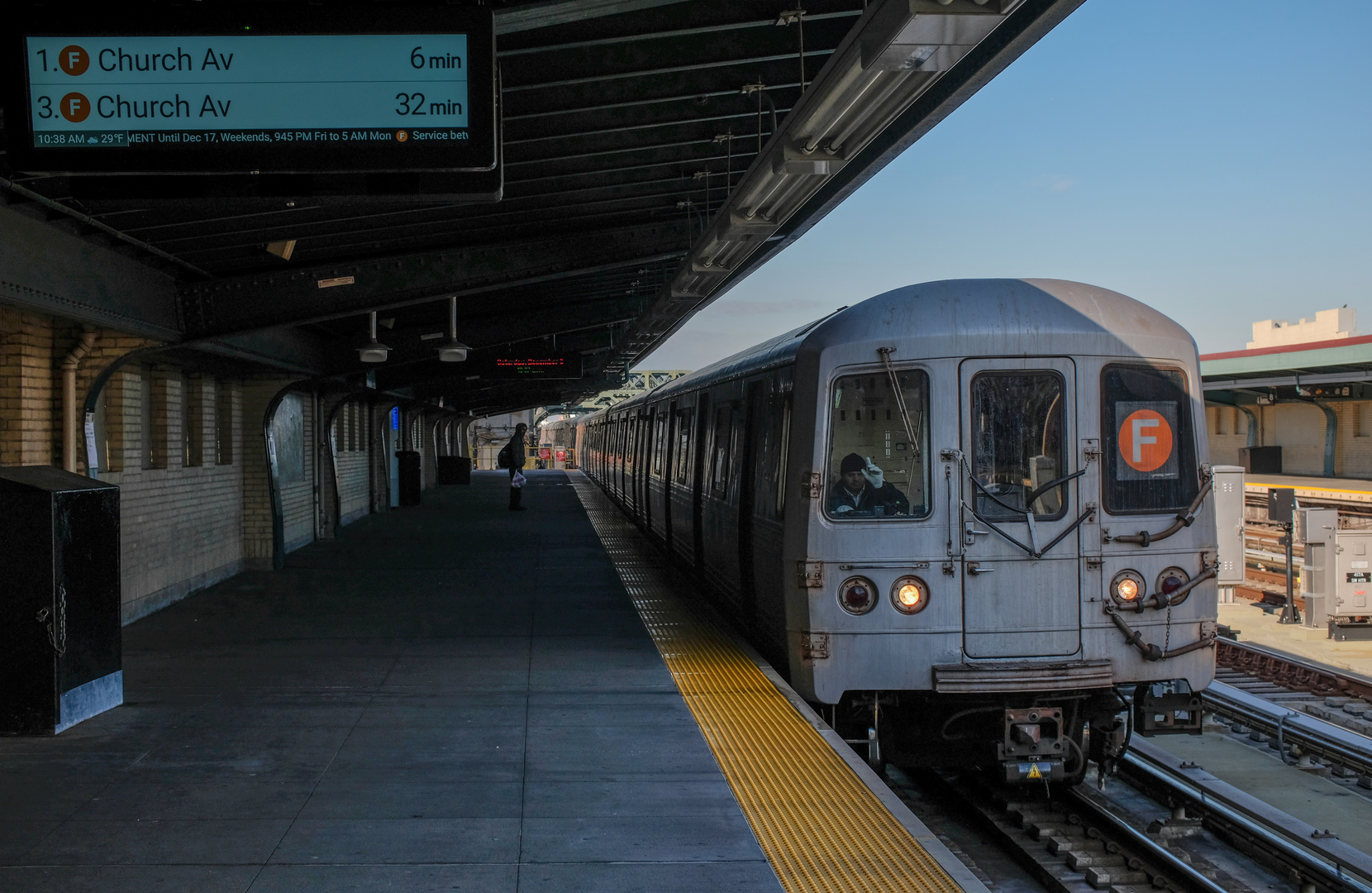 F Train in Brooklyn