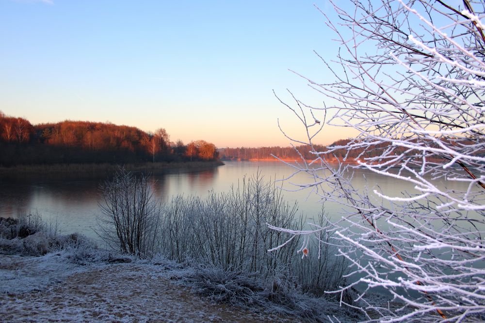 Oldenstädter See im Winter von Cordula Marienberg