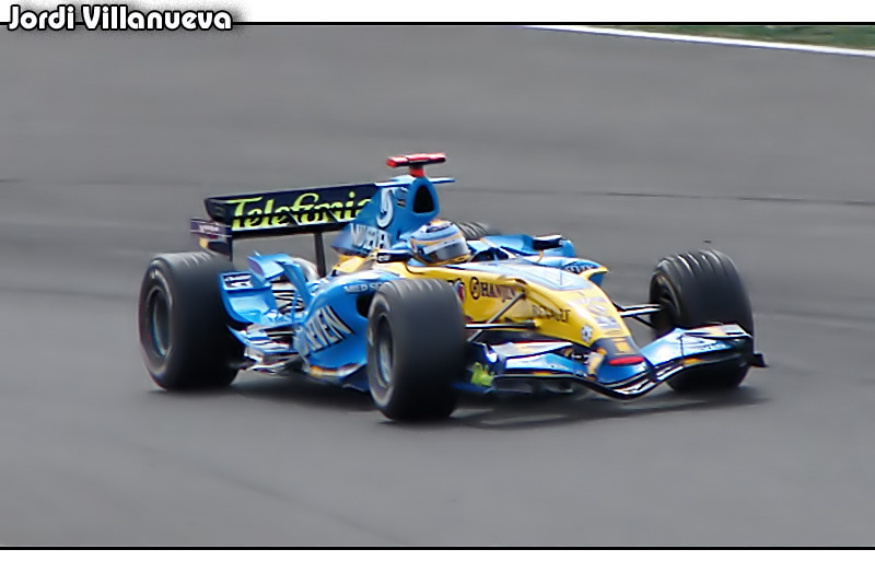 F1- Alonso con su renault volador