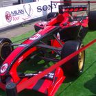 F.1 car of milan football club