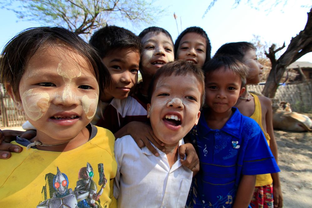 Kinderlachen in Myanmar von mrueede 