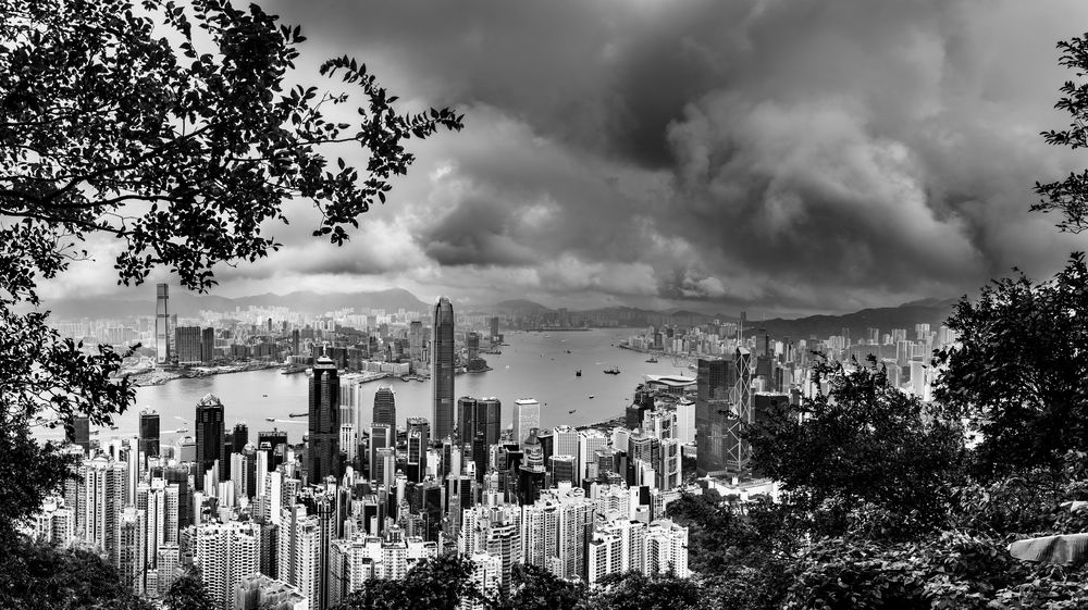 Skyline Hongkong von Nadine van der Schoot