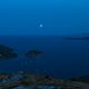 Partial lunar eclipse above the playa de Formentor, Mallorca (07.08.2017)