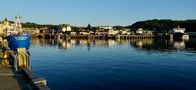 Abendsonne auf dem Hafen von Oban von road-flyer