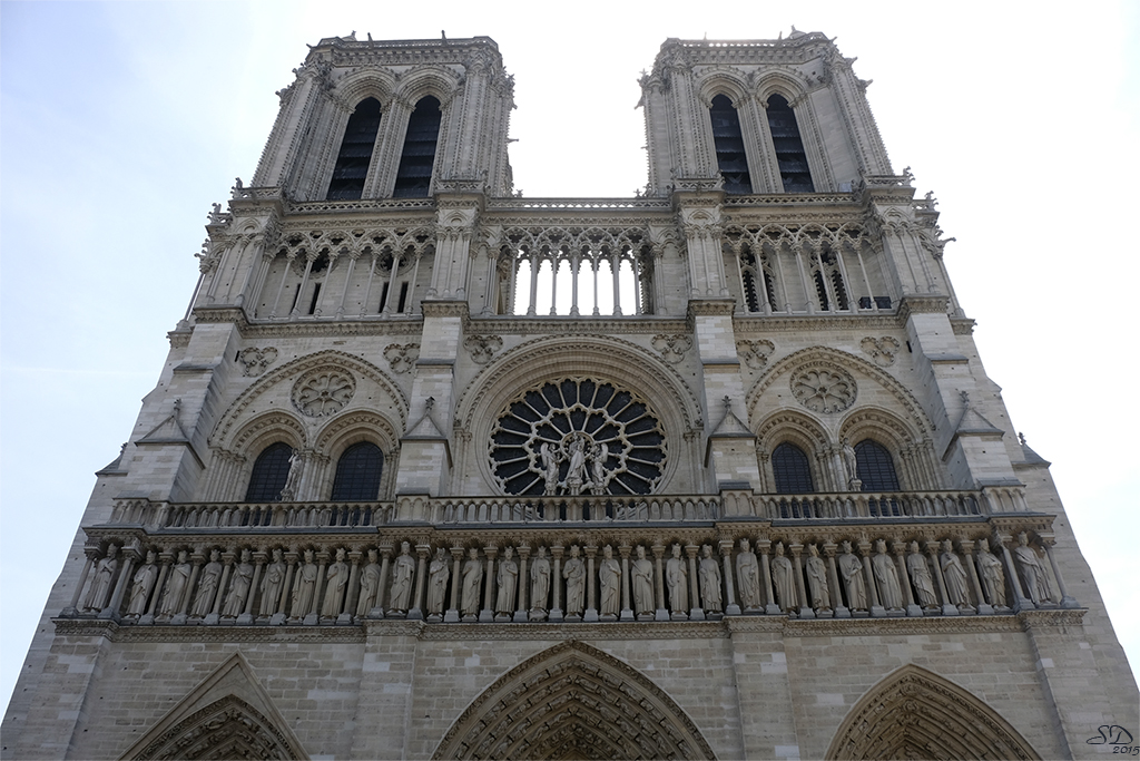 Façade de Notre Dame de Paris