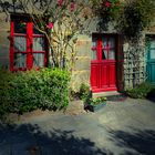 Façade de petite maison à St-Suliac (35 / Ille-et-Vilaine)