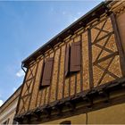 Façade d’une maison à colombage de Samatan