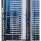 Façades du centre-ville à Dubaï