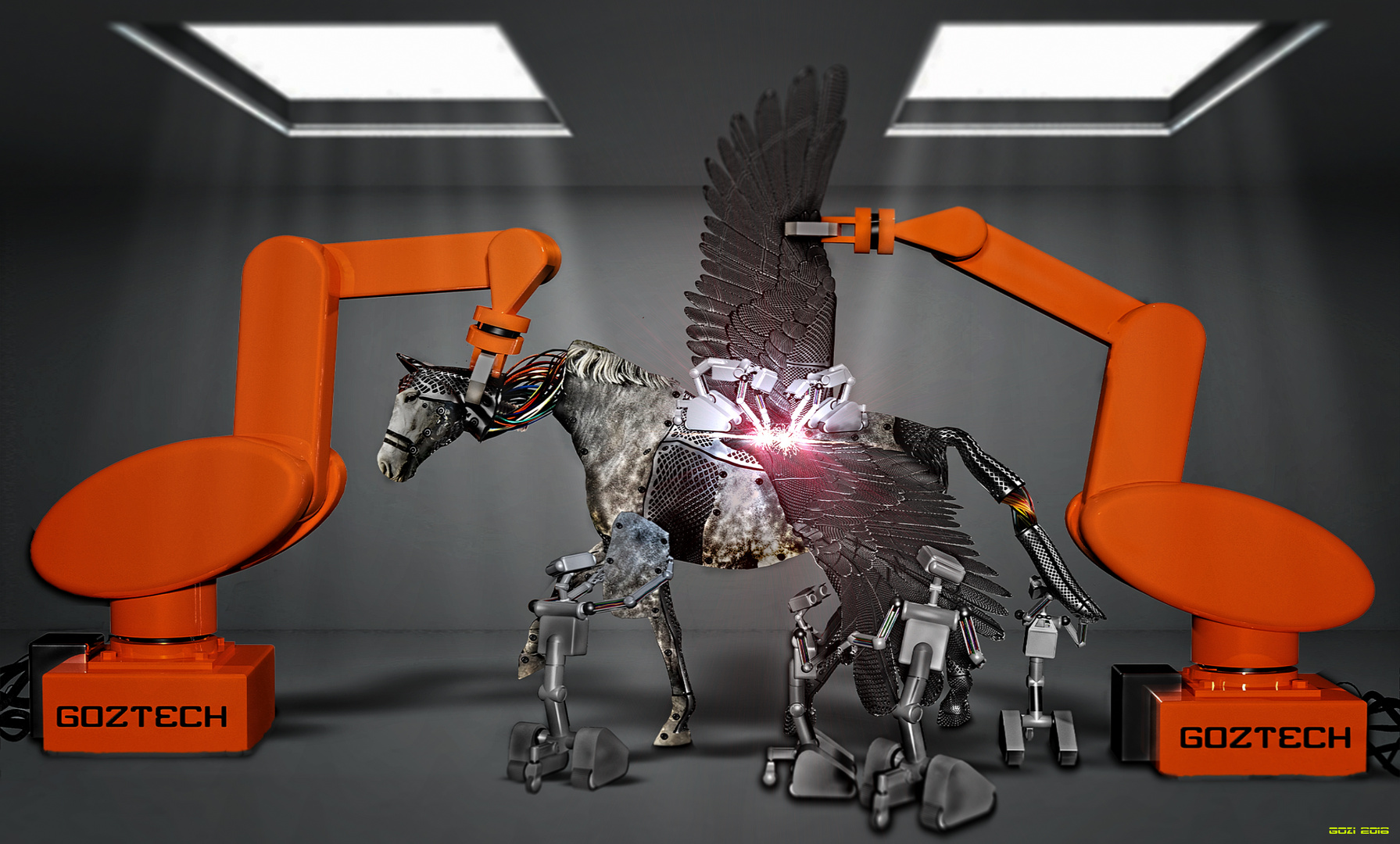 Fabelwesen :Pegasus Foto & Bild | composing, digiart, challenge Bilder