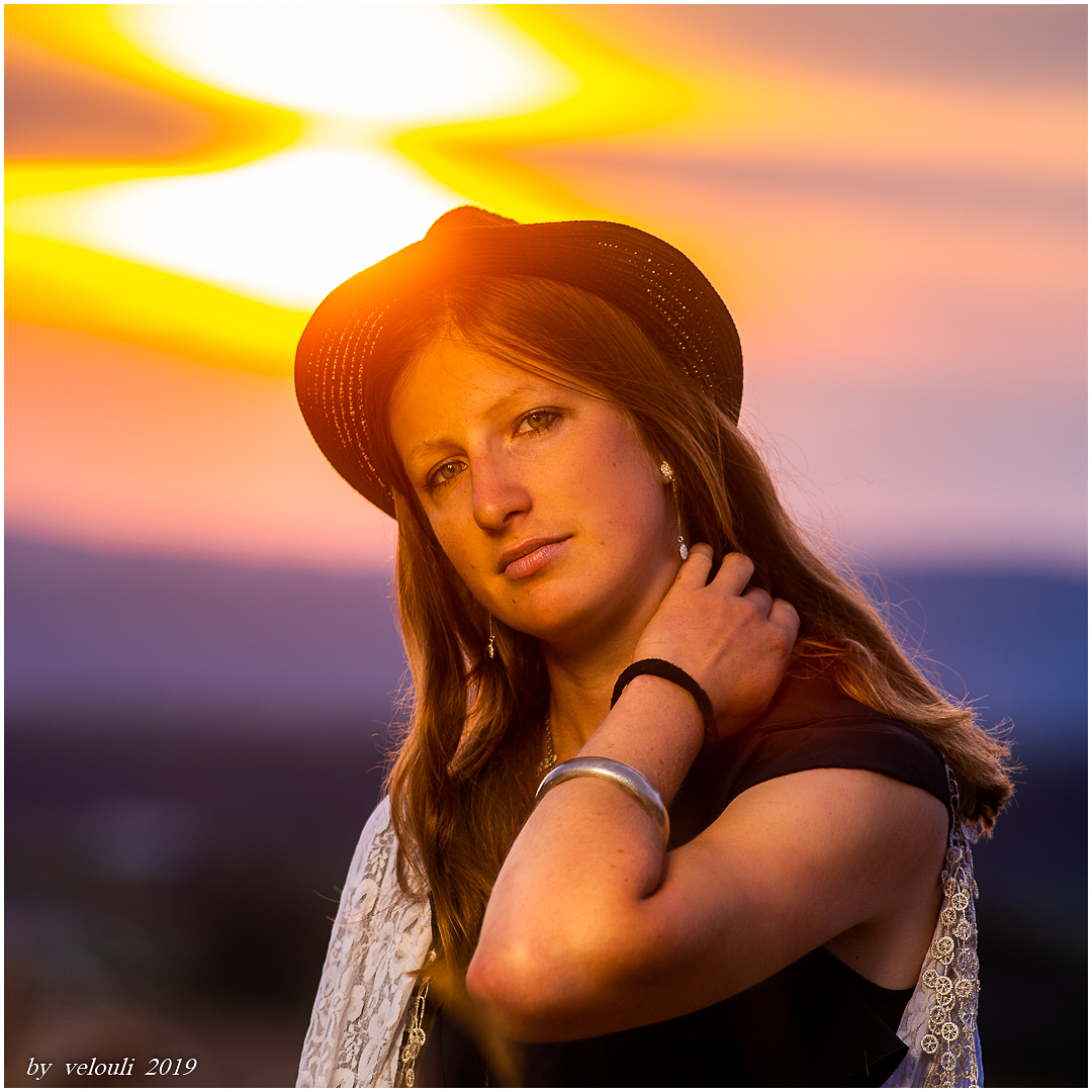 Fabienne in Sunset