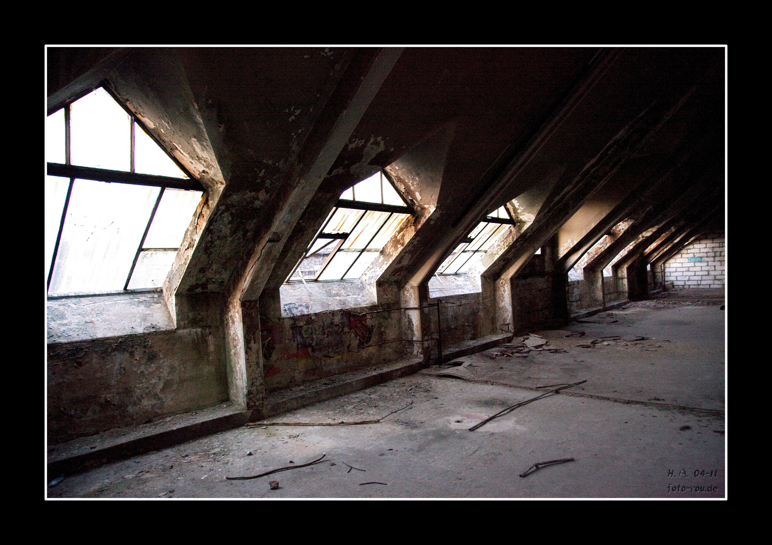 Fabrik-Dachgeschoss
