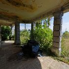 Fabrikantenvilla Blick von der "Kellerterrasse"