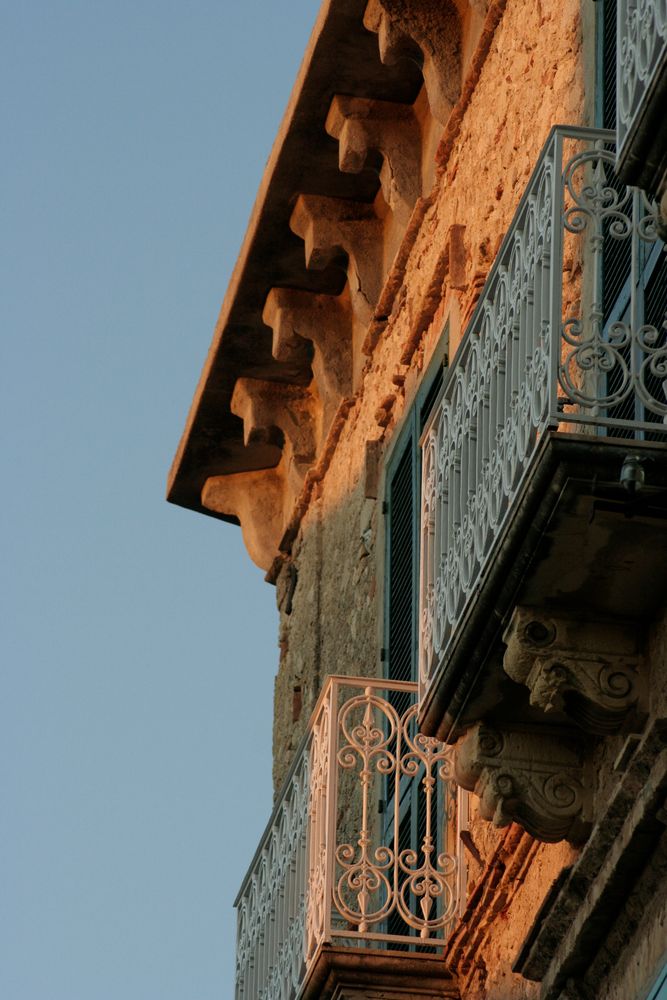 Facade in Tropea at Dawn