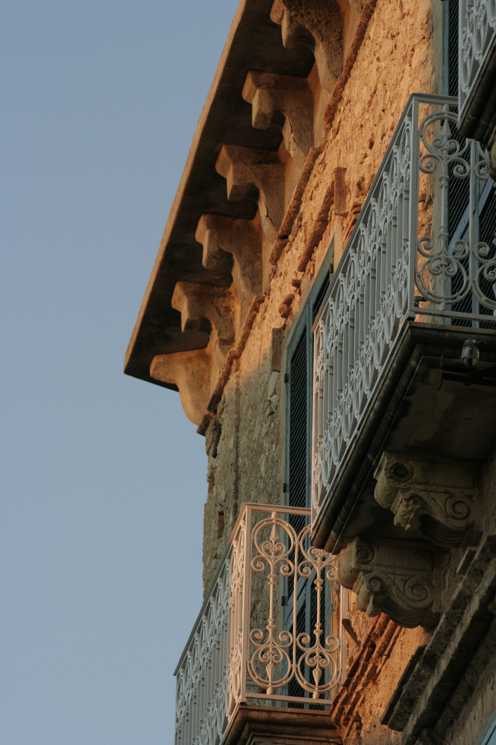 Facade in Tropea at Dawn