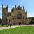 Facciata della cattedrale  di Exeter, nella Contea del Devon