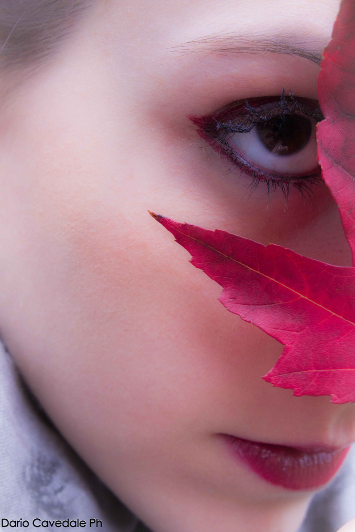 face and leaf