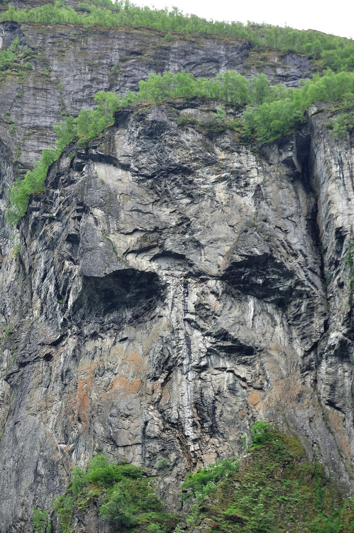 face from stone