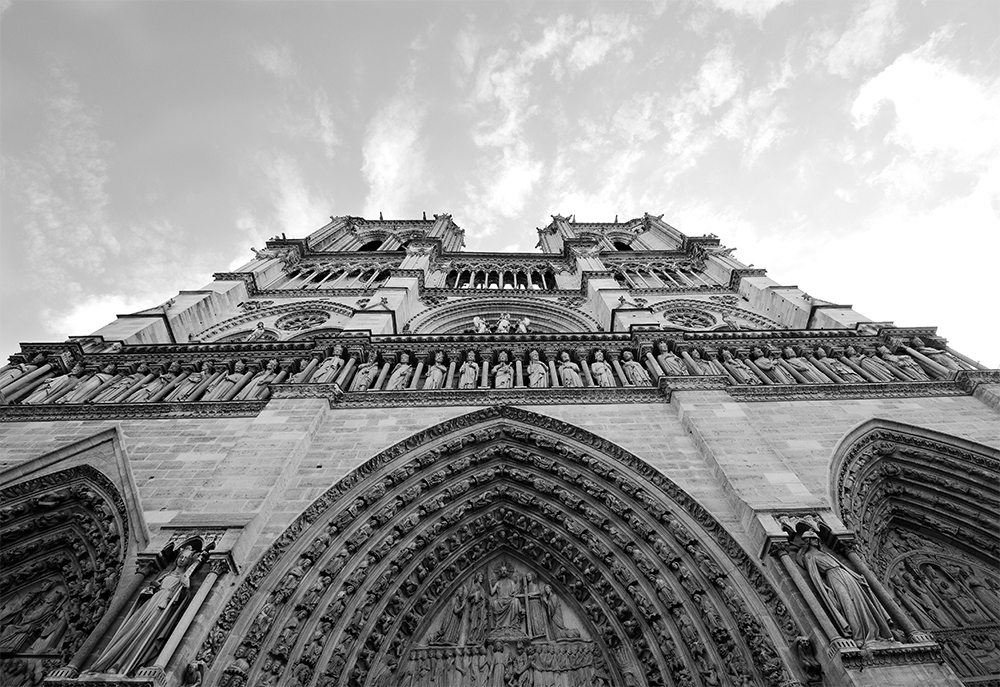 Face of Notre Dame de Paris