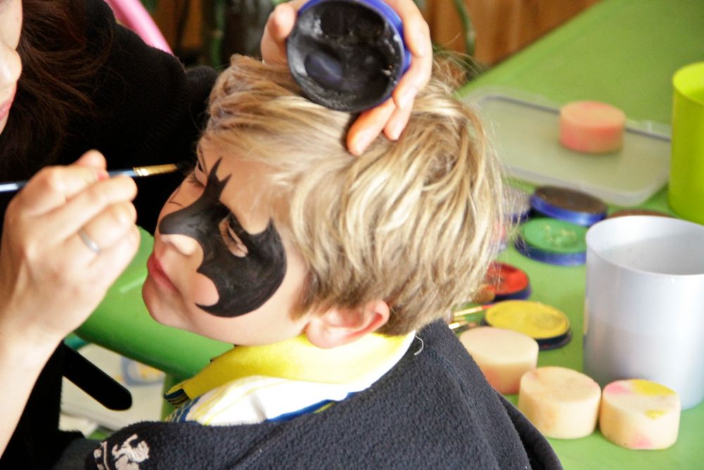 Face Painting: Die Arbeit