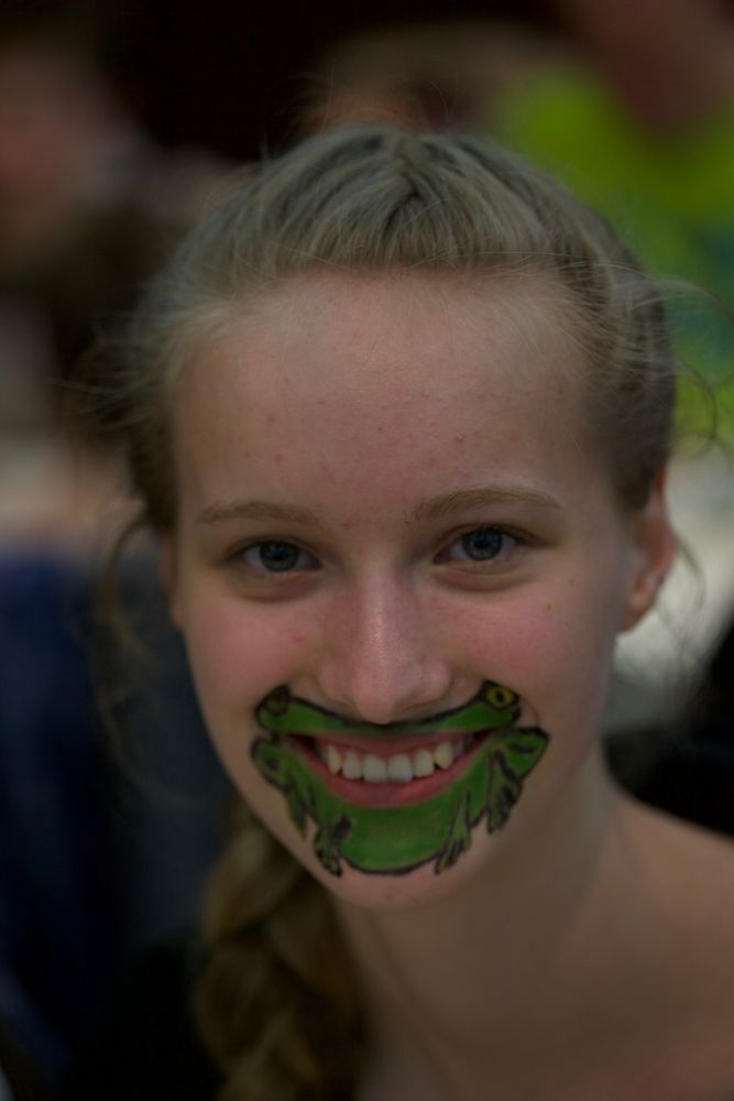 Face-Painting Frosch