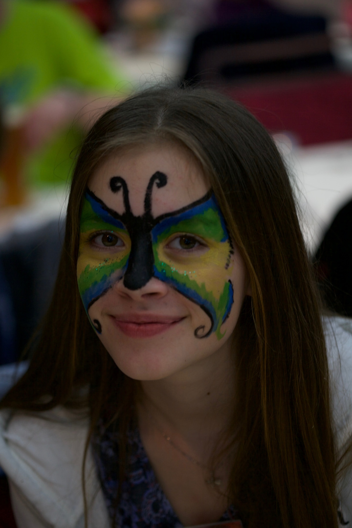 Face-painting Schmetterling
