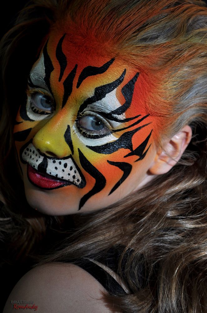 Facepainting Tiger (c) 2015 by Atelier & fotoARTstudio RomAndy