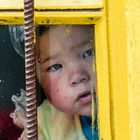 'Faces of India'  - Fensterkind in Ladakh/Nord-West-Indien