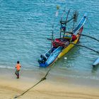 Faces of Sri Lanka (3) - Frisiertes Auslegerboot (Oruva), ...